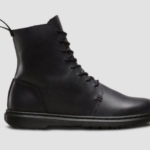 Dr. Martens Danica Black Leather Ankle Boots, 11